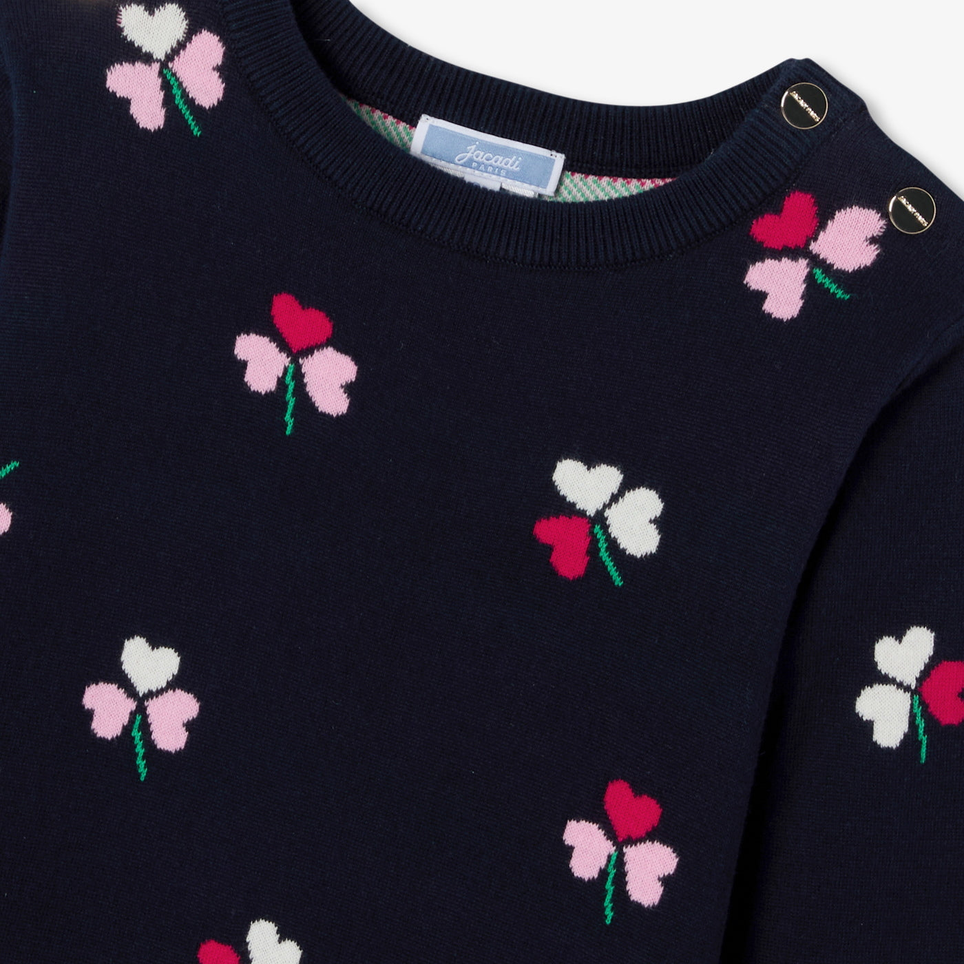 Girl long-sleeved knitted dress