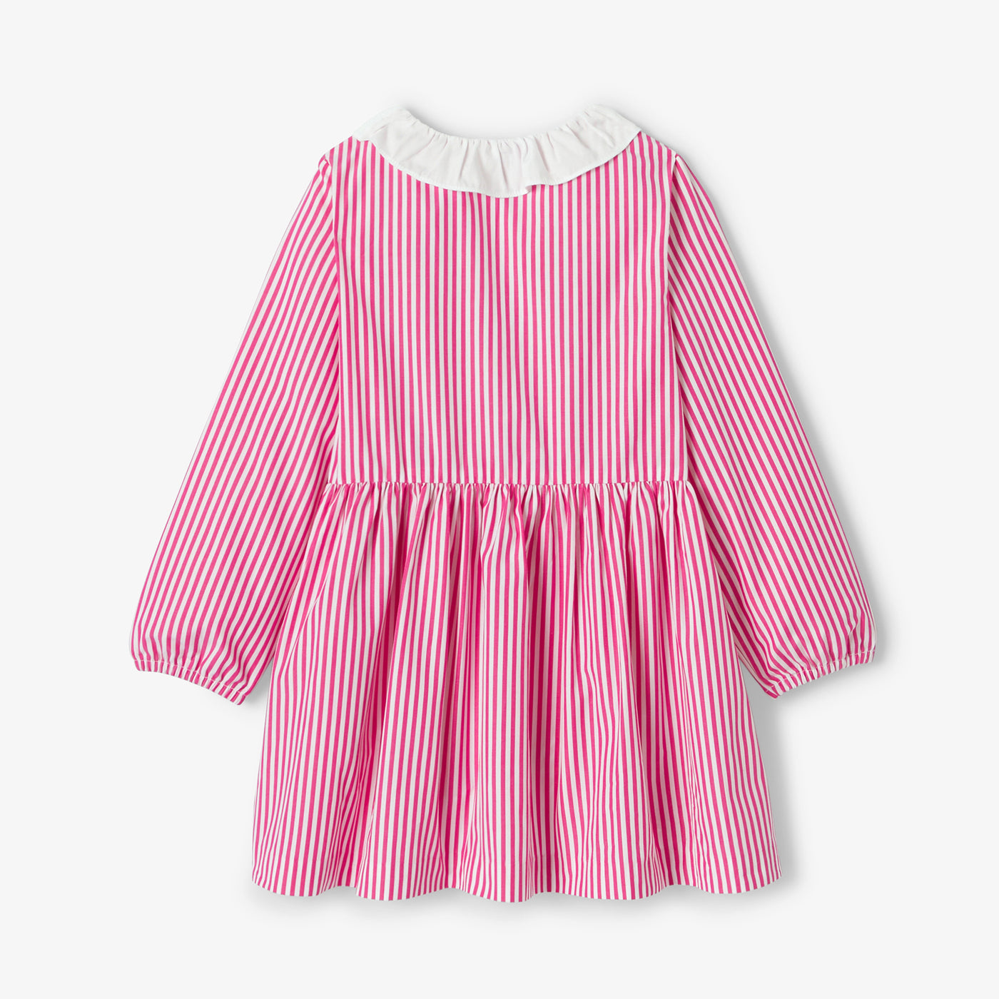 Girl striped pinafore