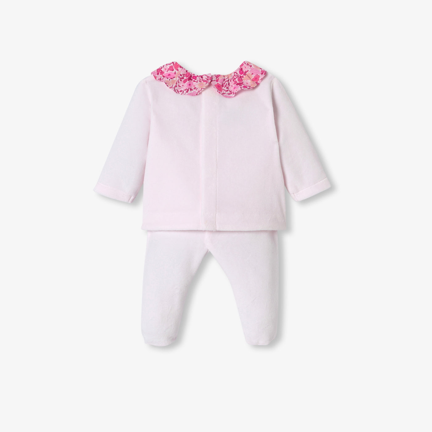 Baby girl velvet comfort set