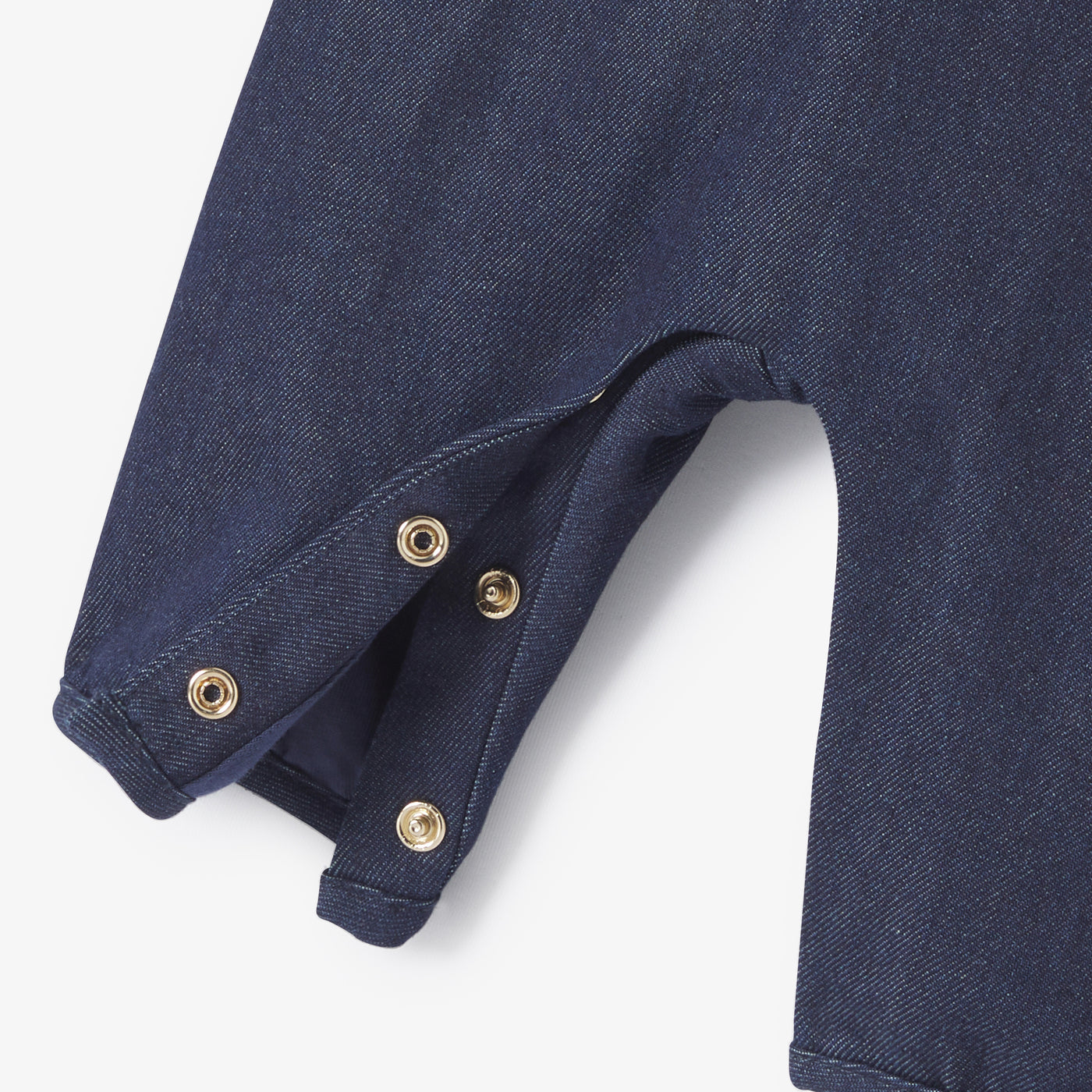 Baby girl dungarees in soft denim