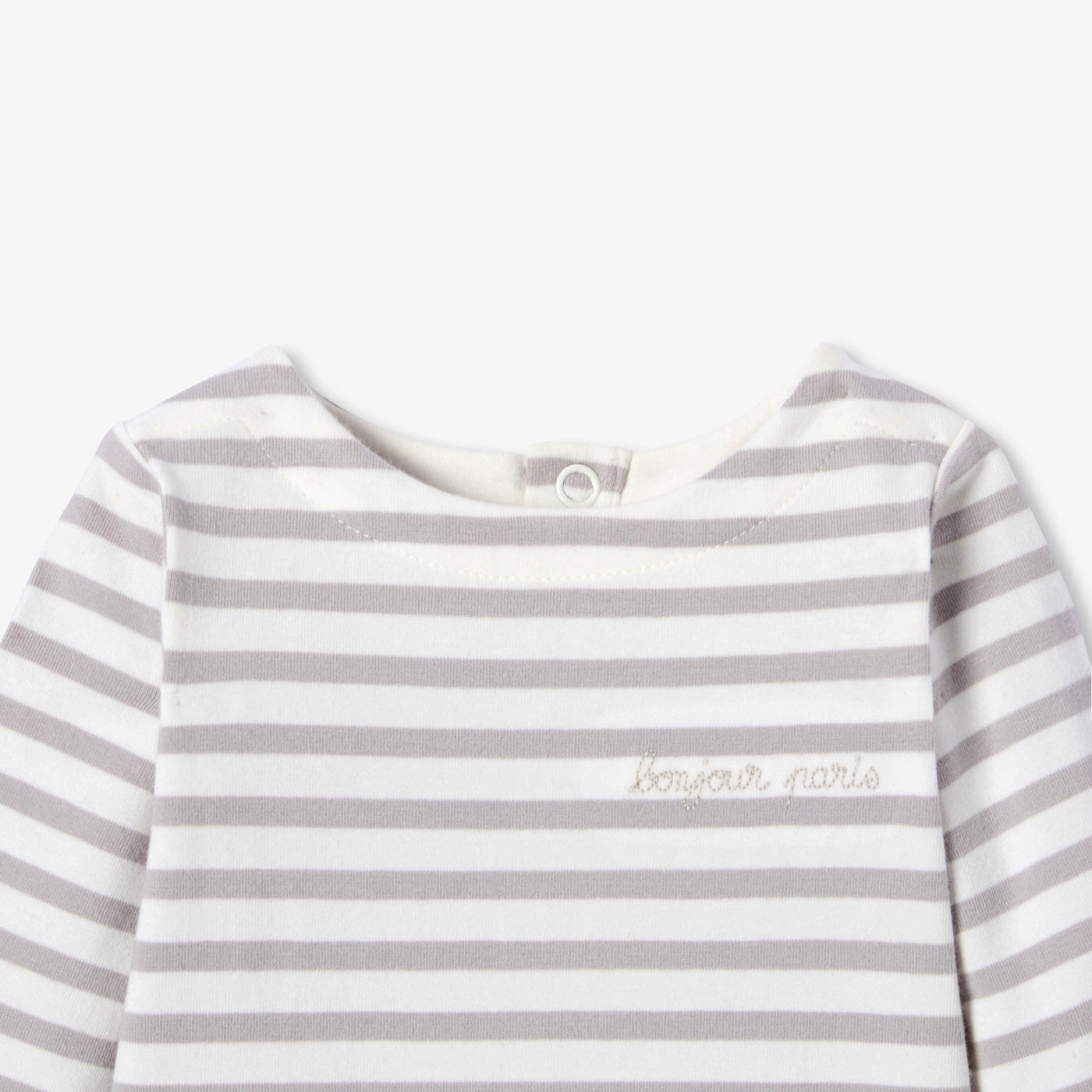Baby striped long-sleeved bodysuit