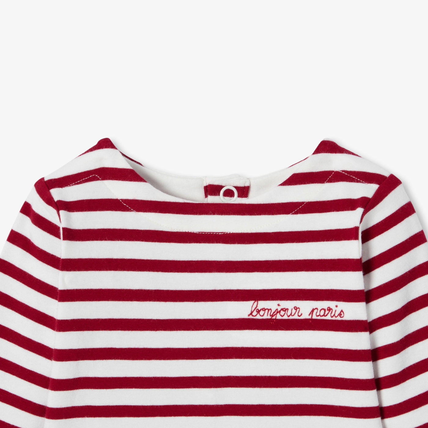 Baby striped long-sleeved bodysuit