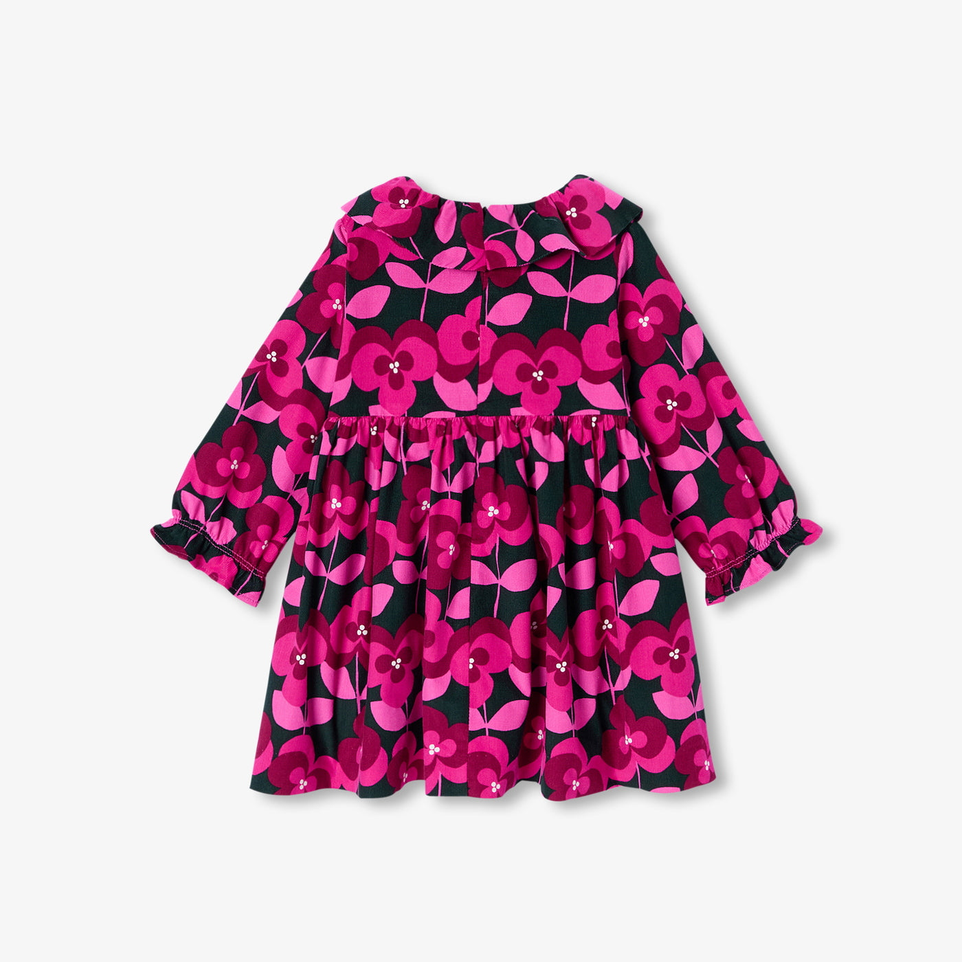 Baby girl long-sleeved velvet dress