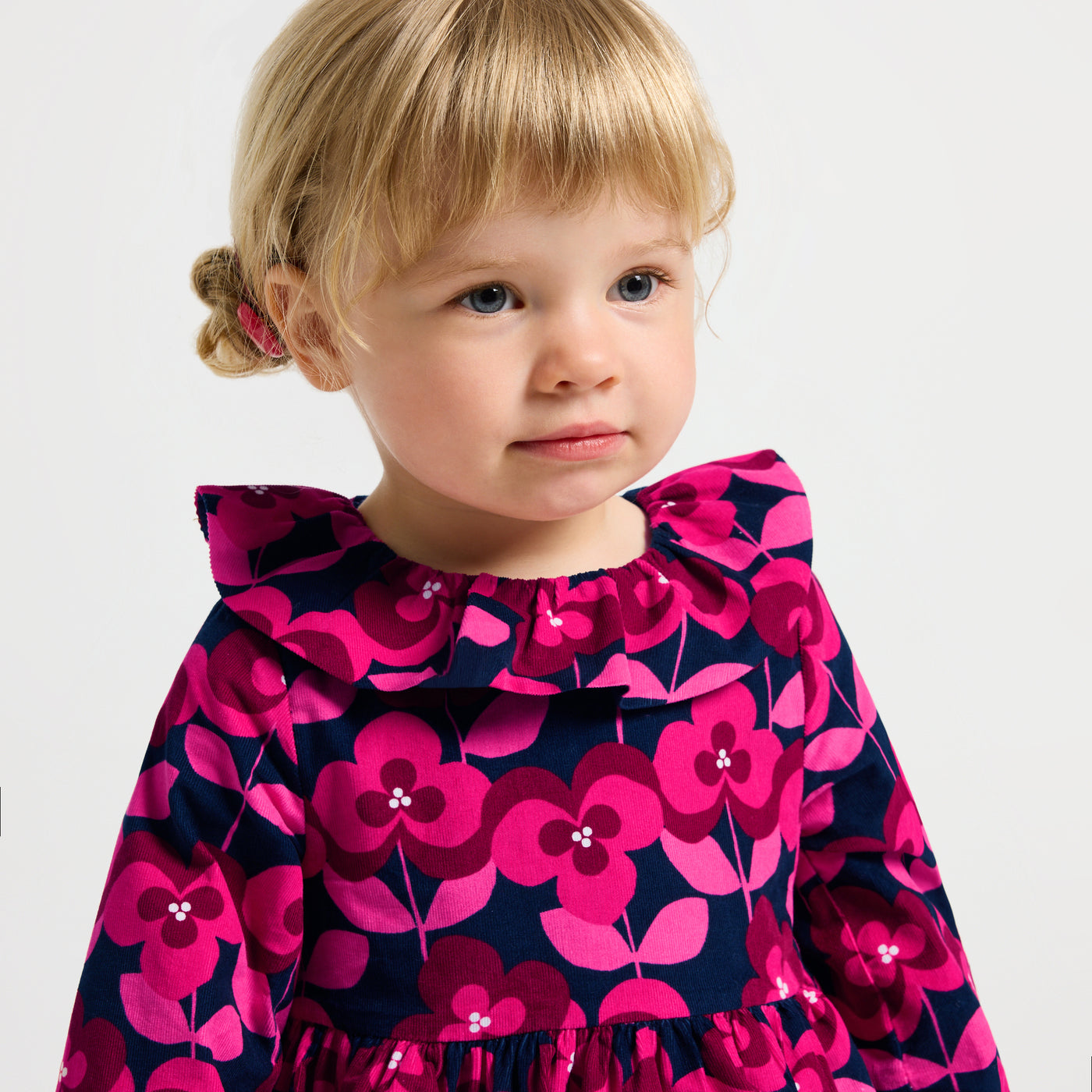 Baby girl long-sleeved velvet dress