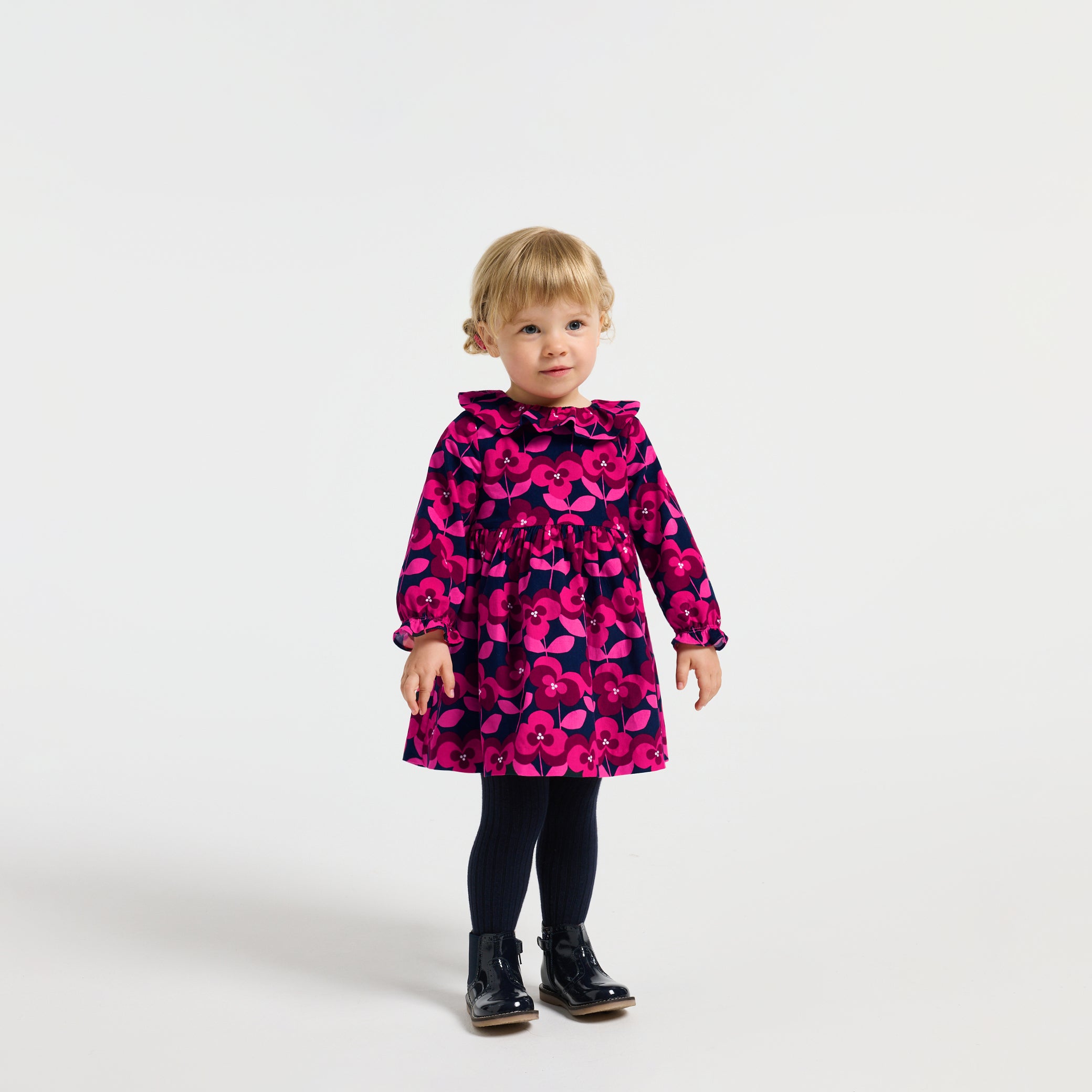 Baby girl long-sleeved velvet dress