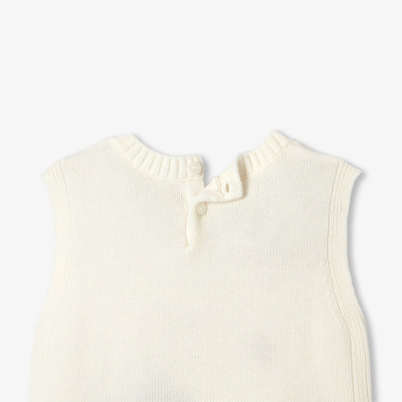Baby girl sleeveless knit jumper