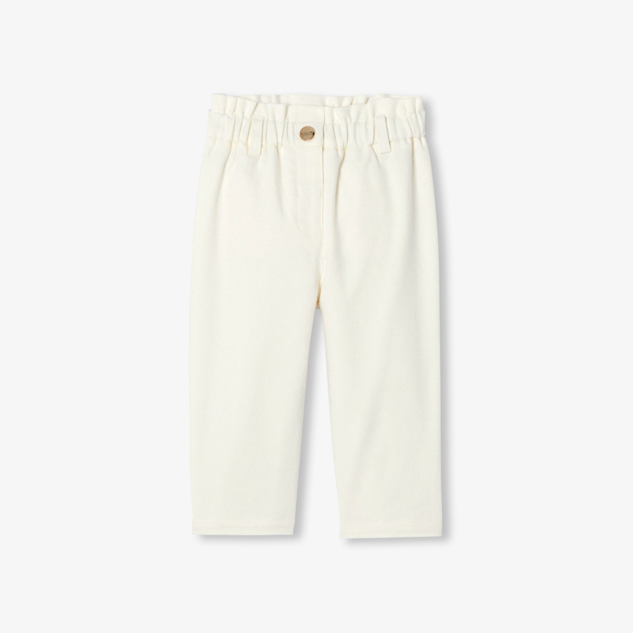 Baby girl cotton twill trousers