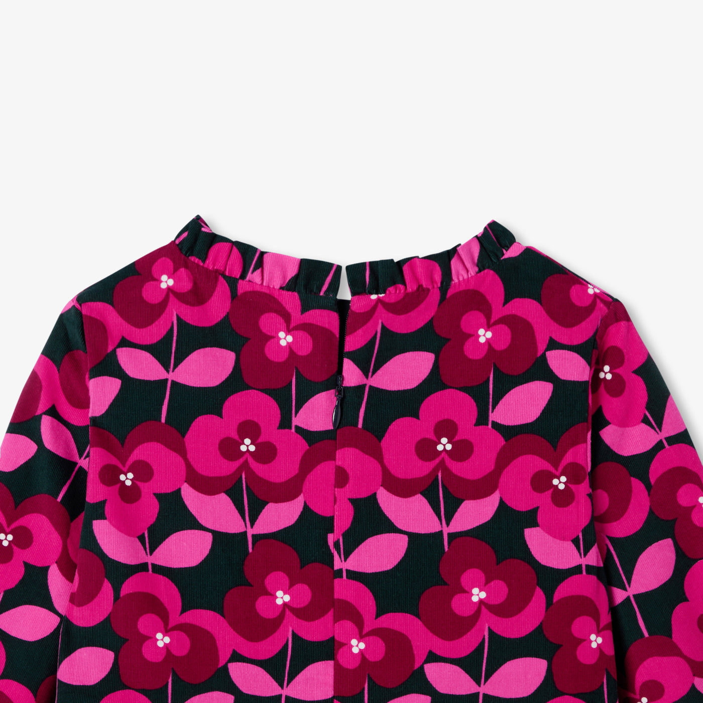 Girl floral velvet dress