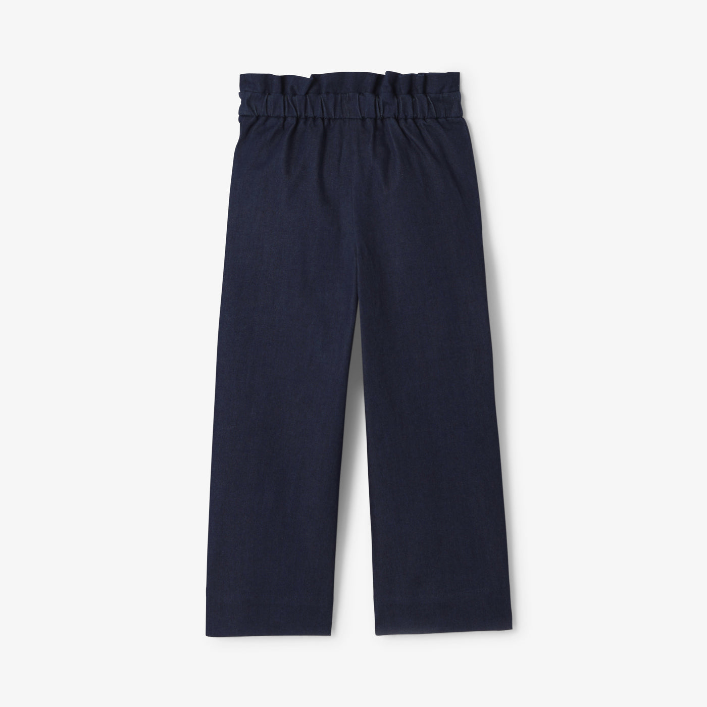 Girl wide-leg jeans in raw denim