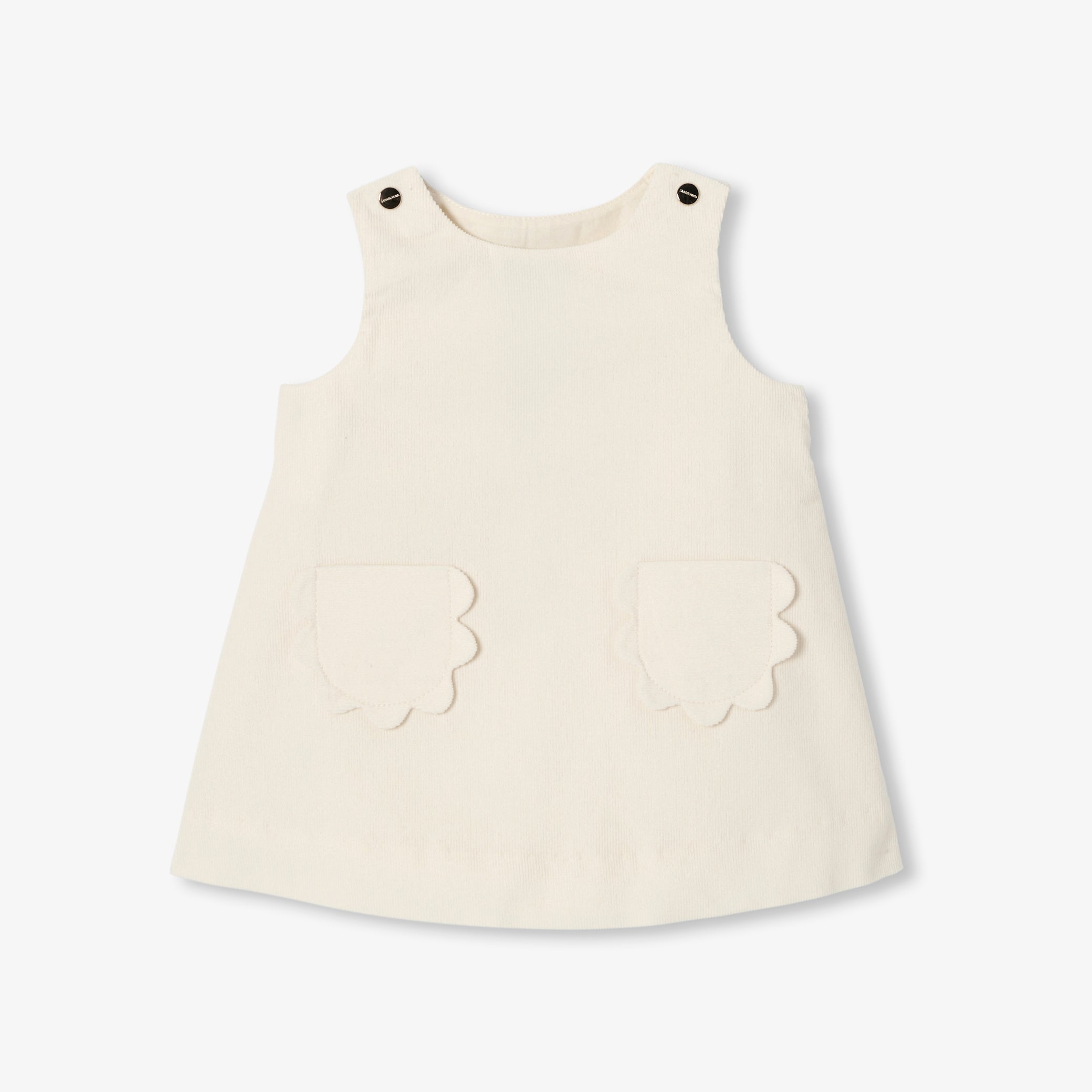 Baby girl milleraie velvet pinafore dress