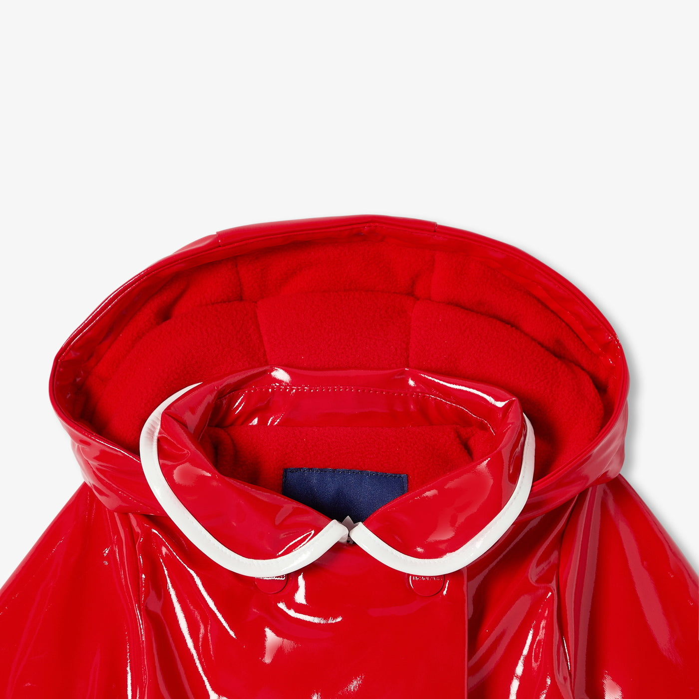 Baby girl glossy patent raincoat