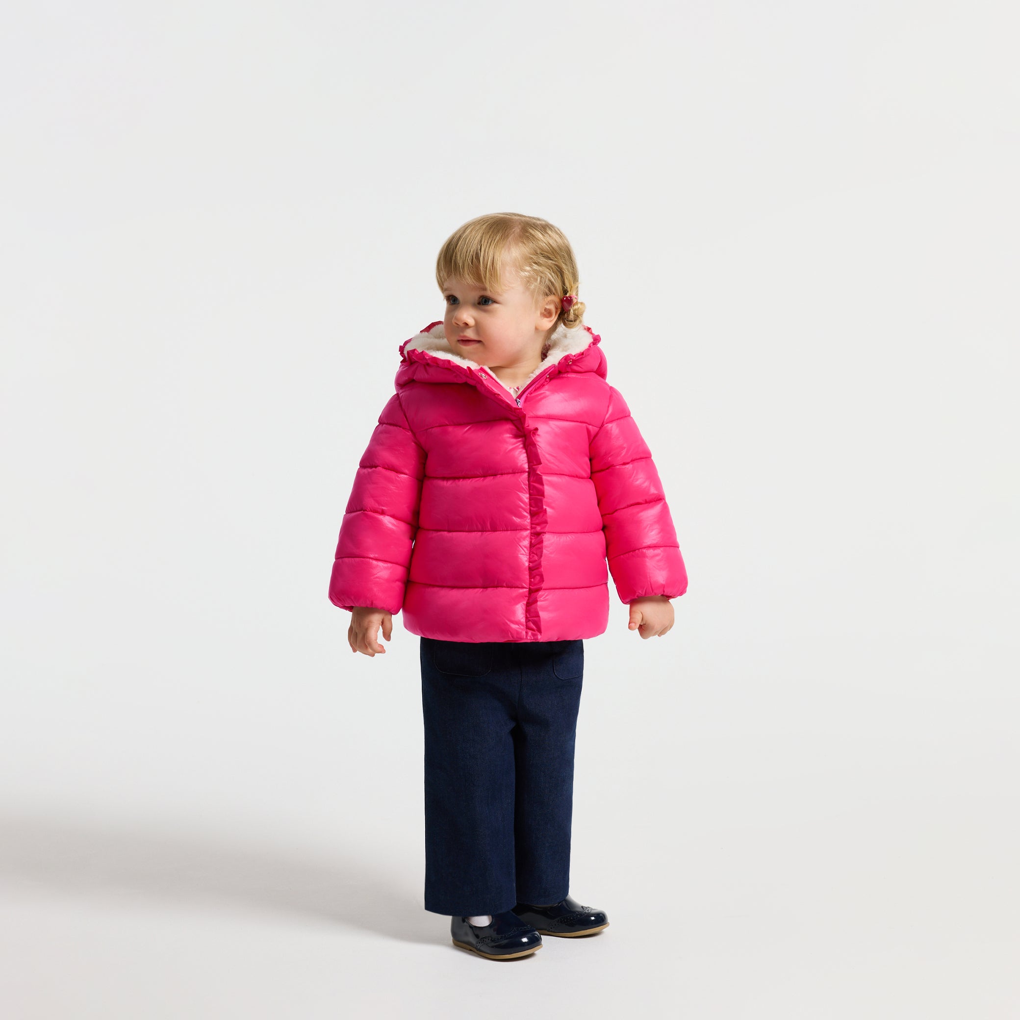 Baby girl satin padded jacket