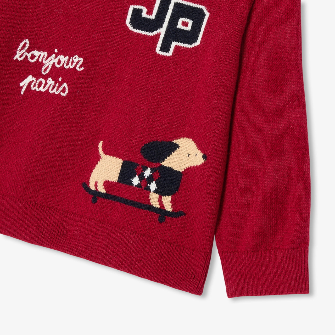 Baby boy cotton and wool jumper
