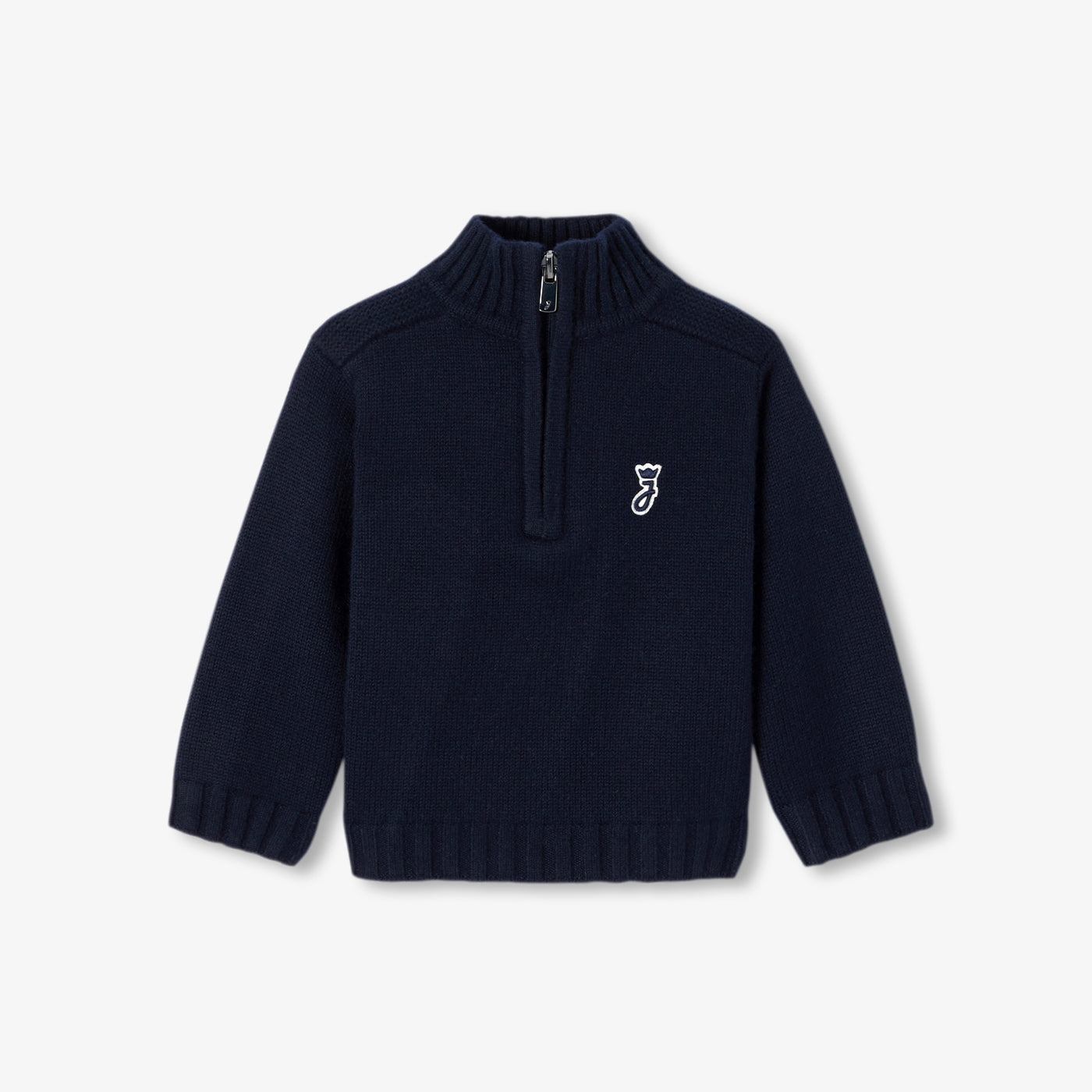Baby boy trucker collar jumper