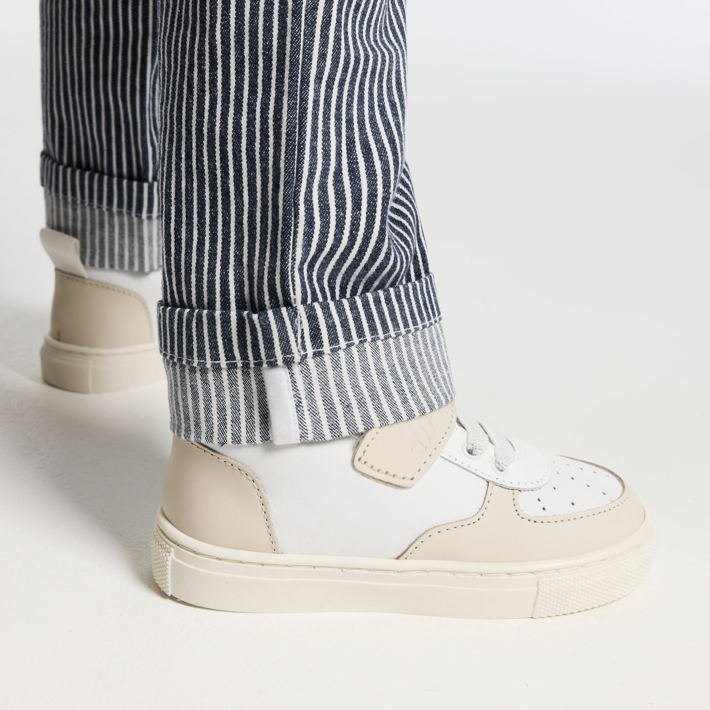 Baby striped twill trousers