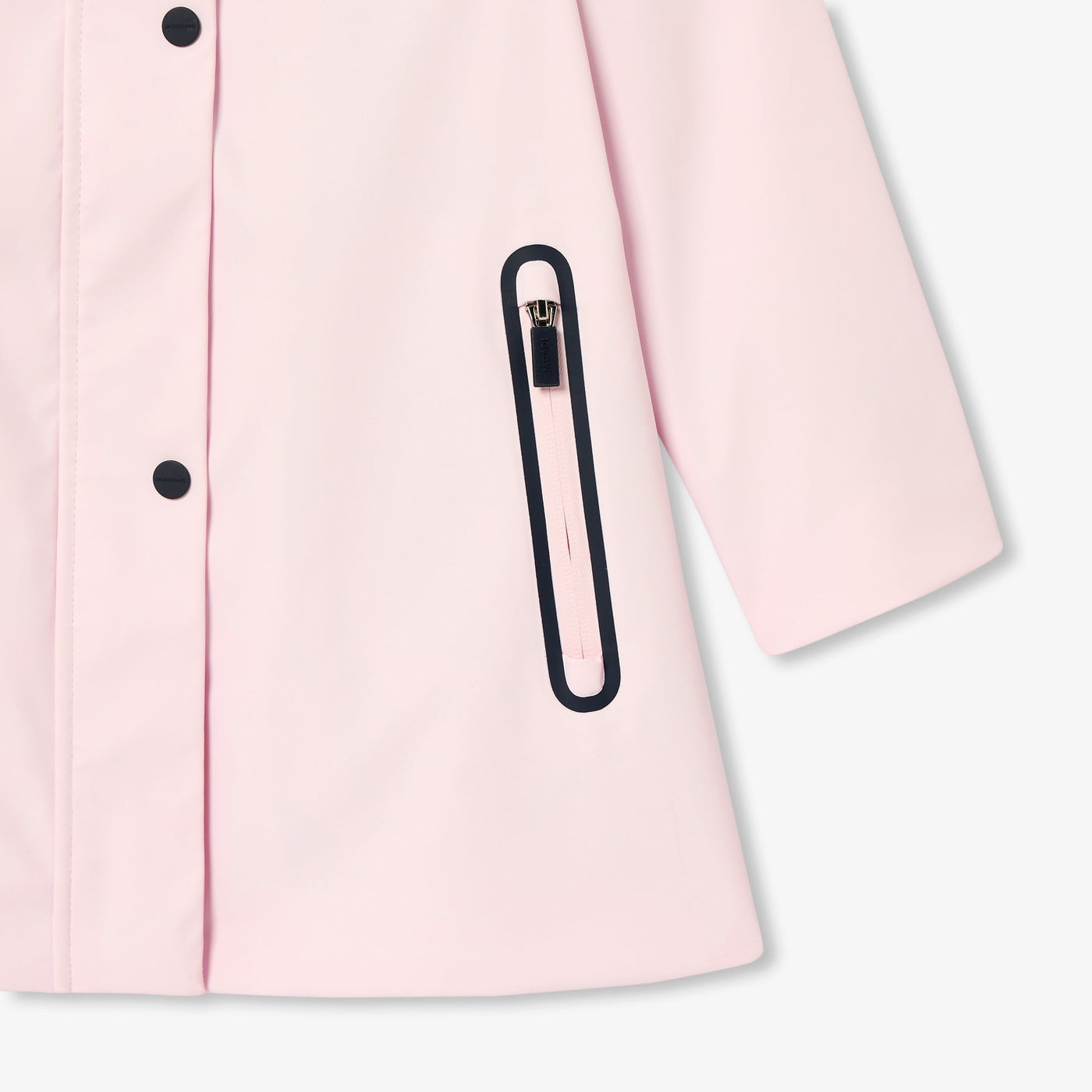 Girl water-repellent rubberized raincoat