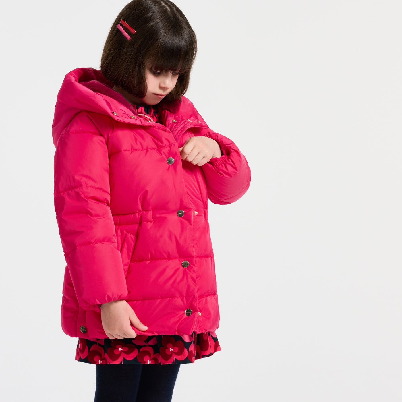 Girl long puffer jacket