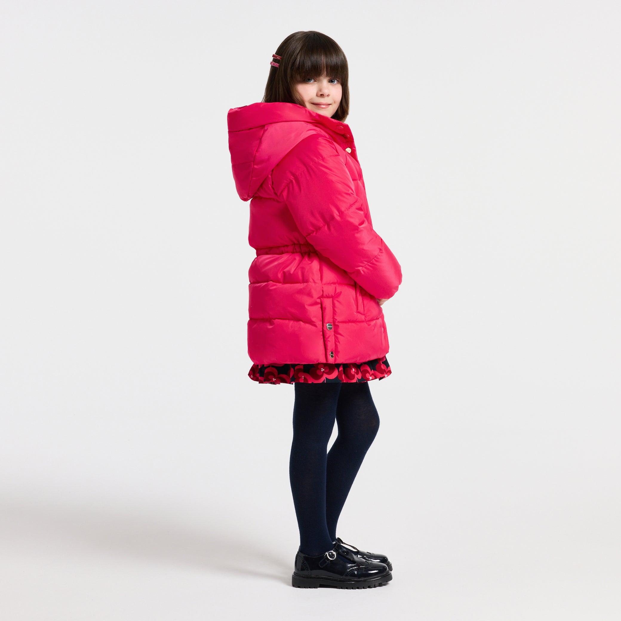 Girl long puffer jacket