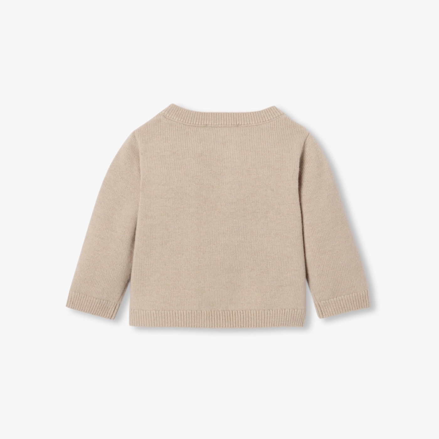 Baby dog intarsia jersey cardigan
