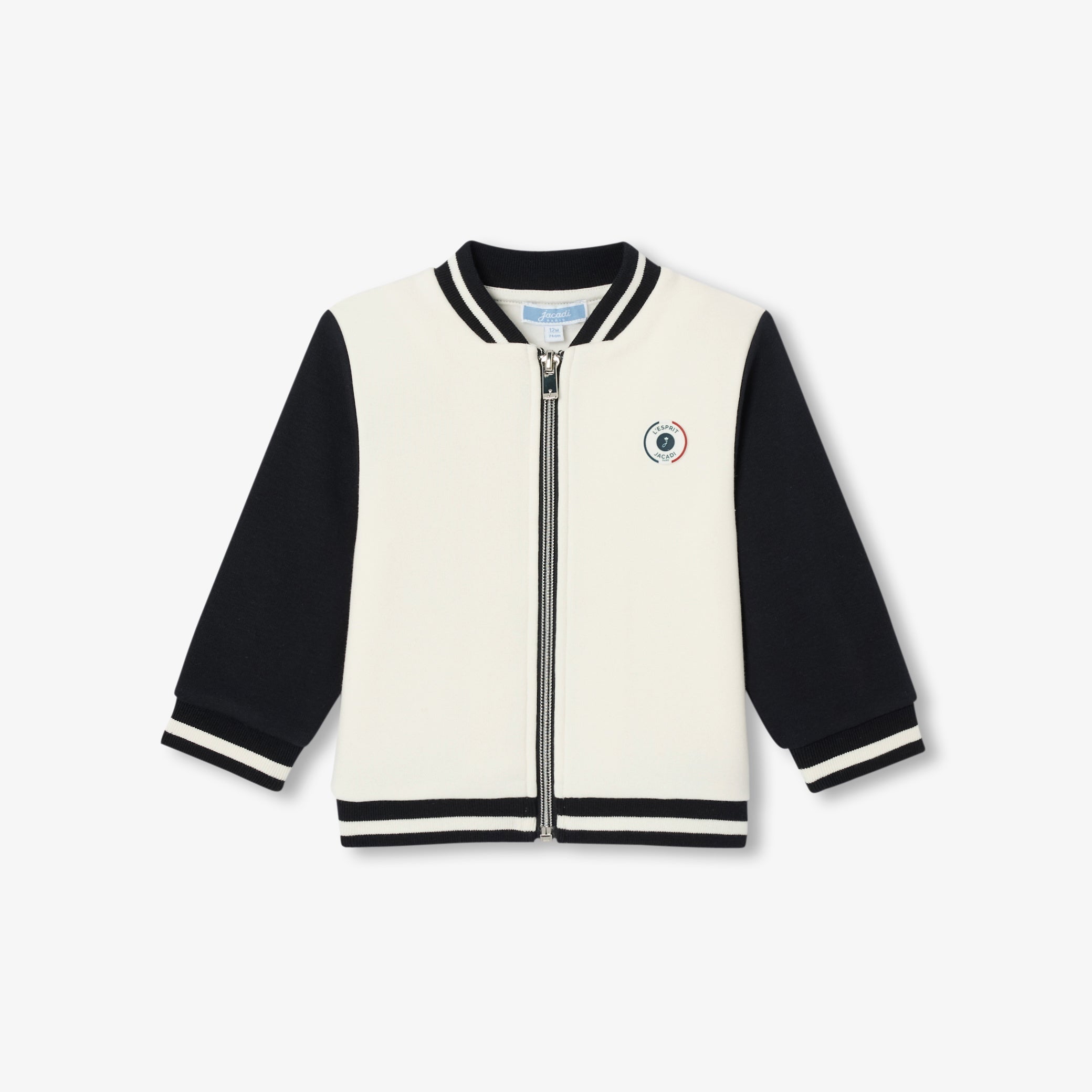 Baby boy zip-up fleece sweatshirt
