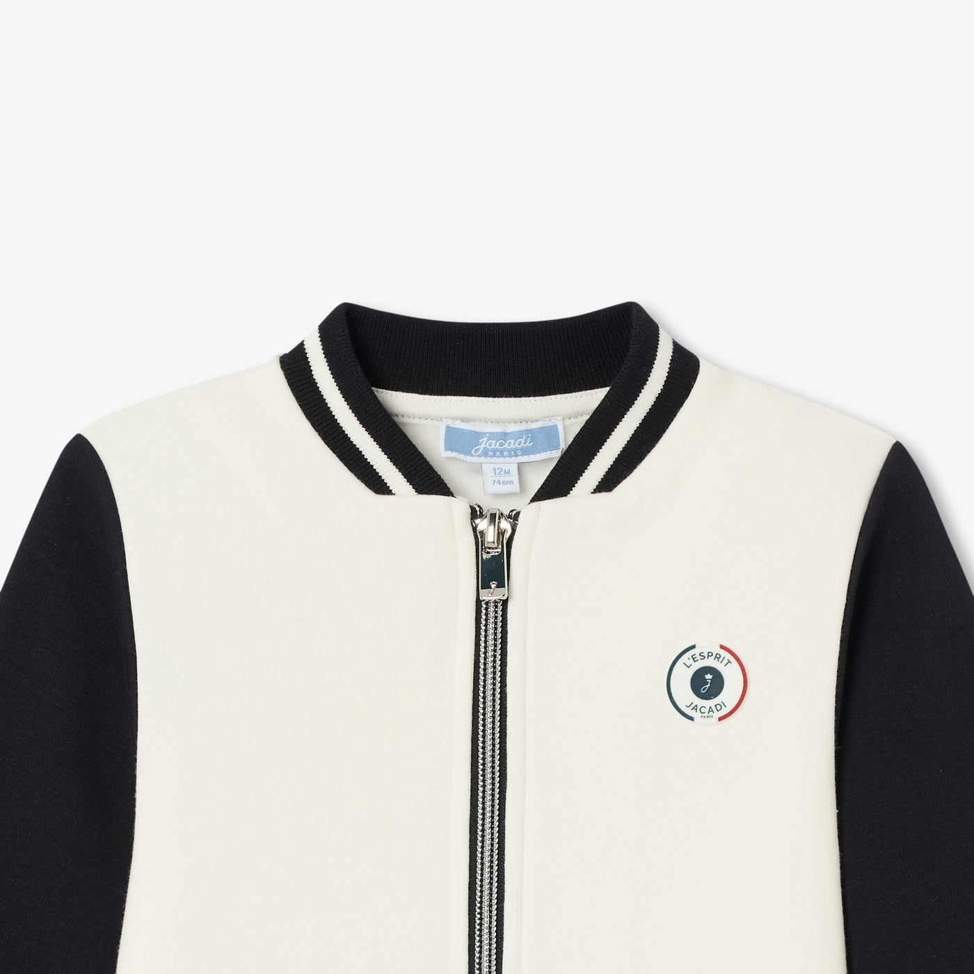 Baby boy zip-up fleece sweatshirt