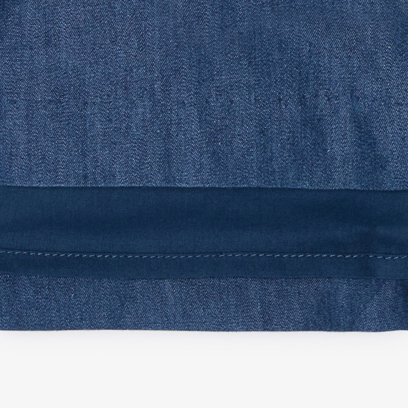 Baby girl dress in lightweight denim