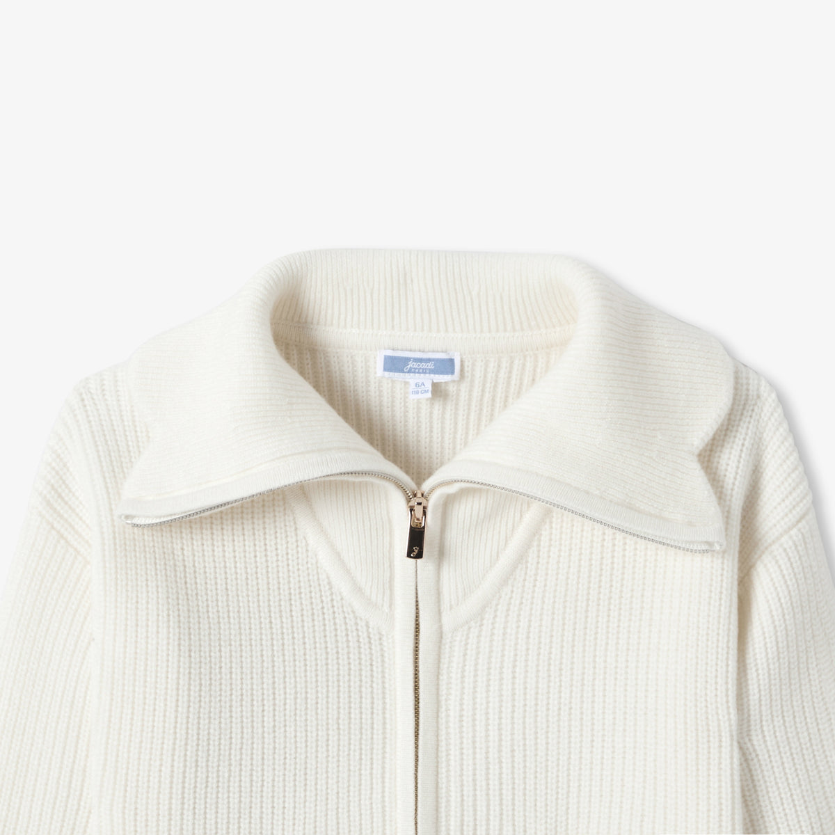 Girl trucker collar cardigan