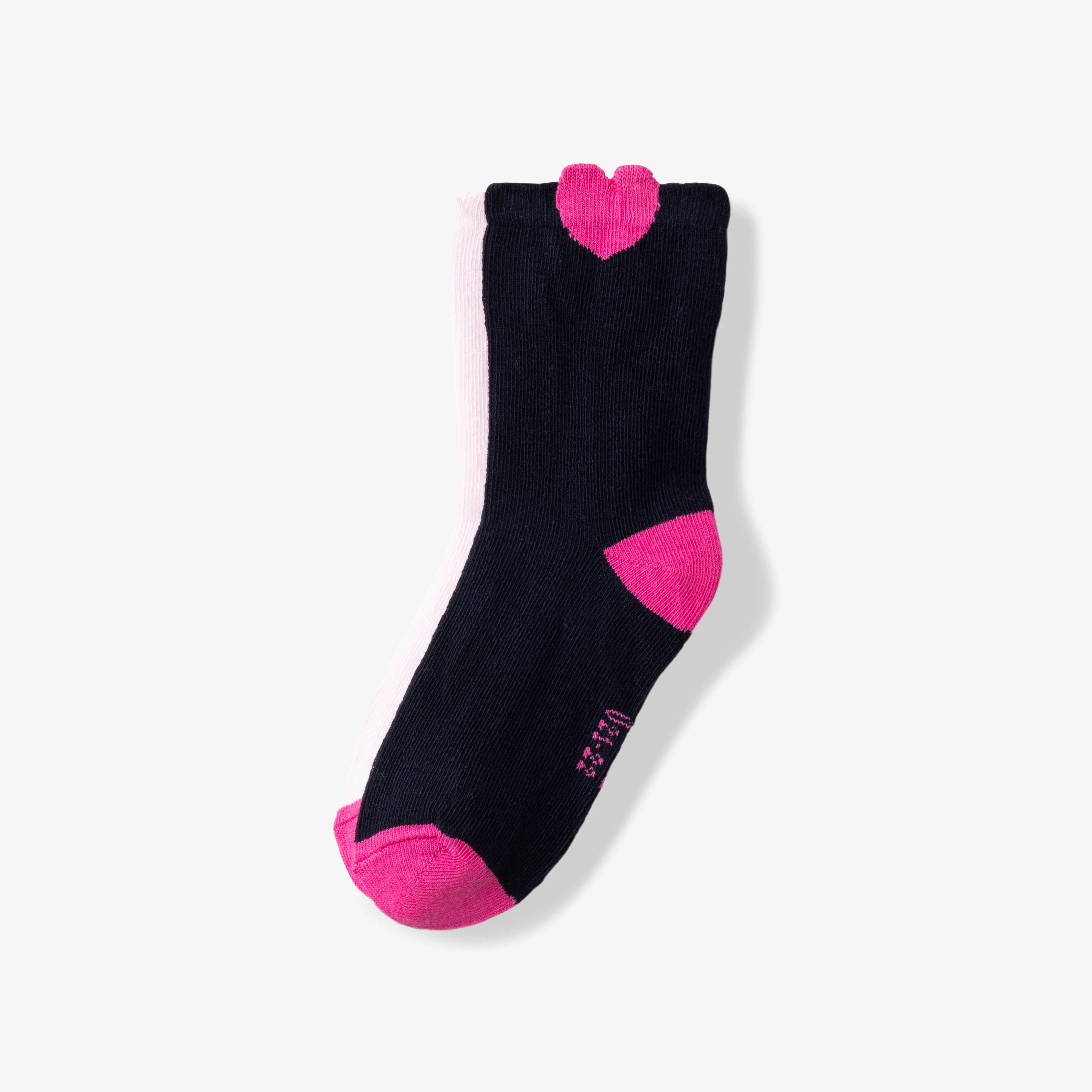 Baby girl heart tab sock duo
