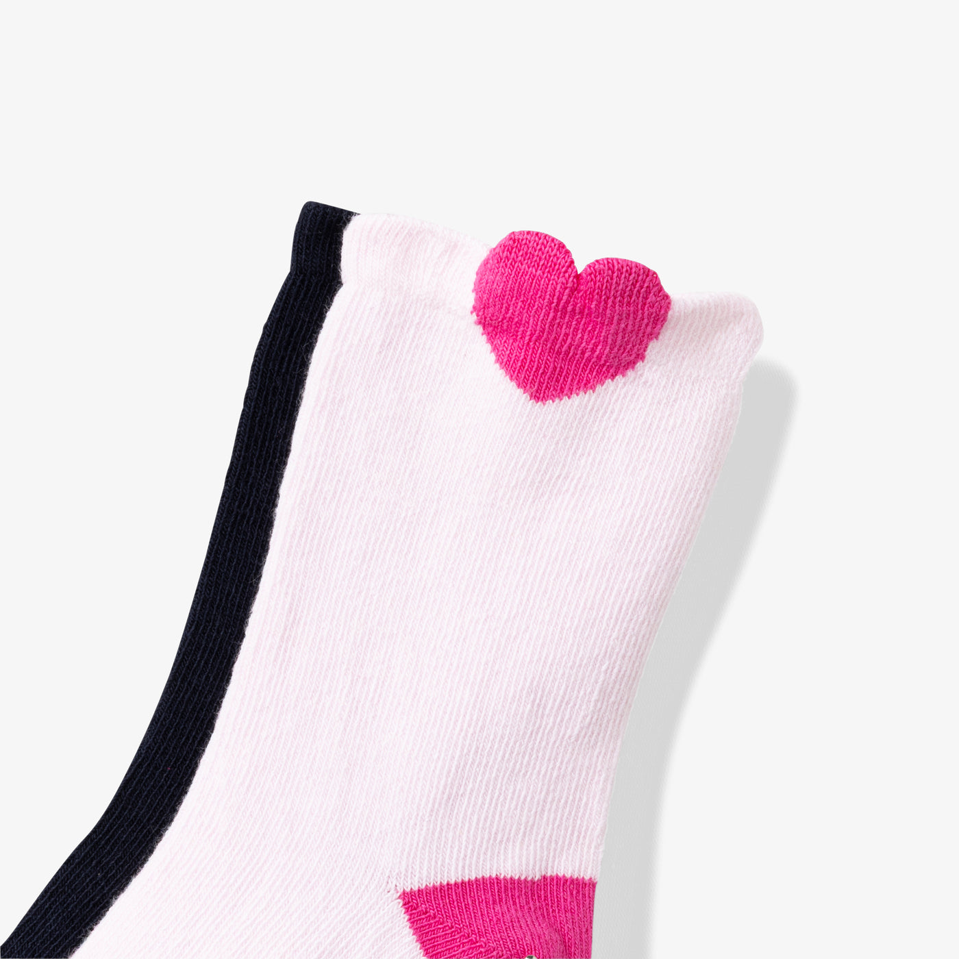 Baby girl heart tab sock duo