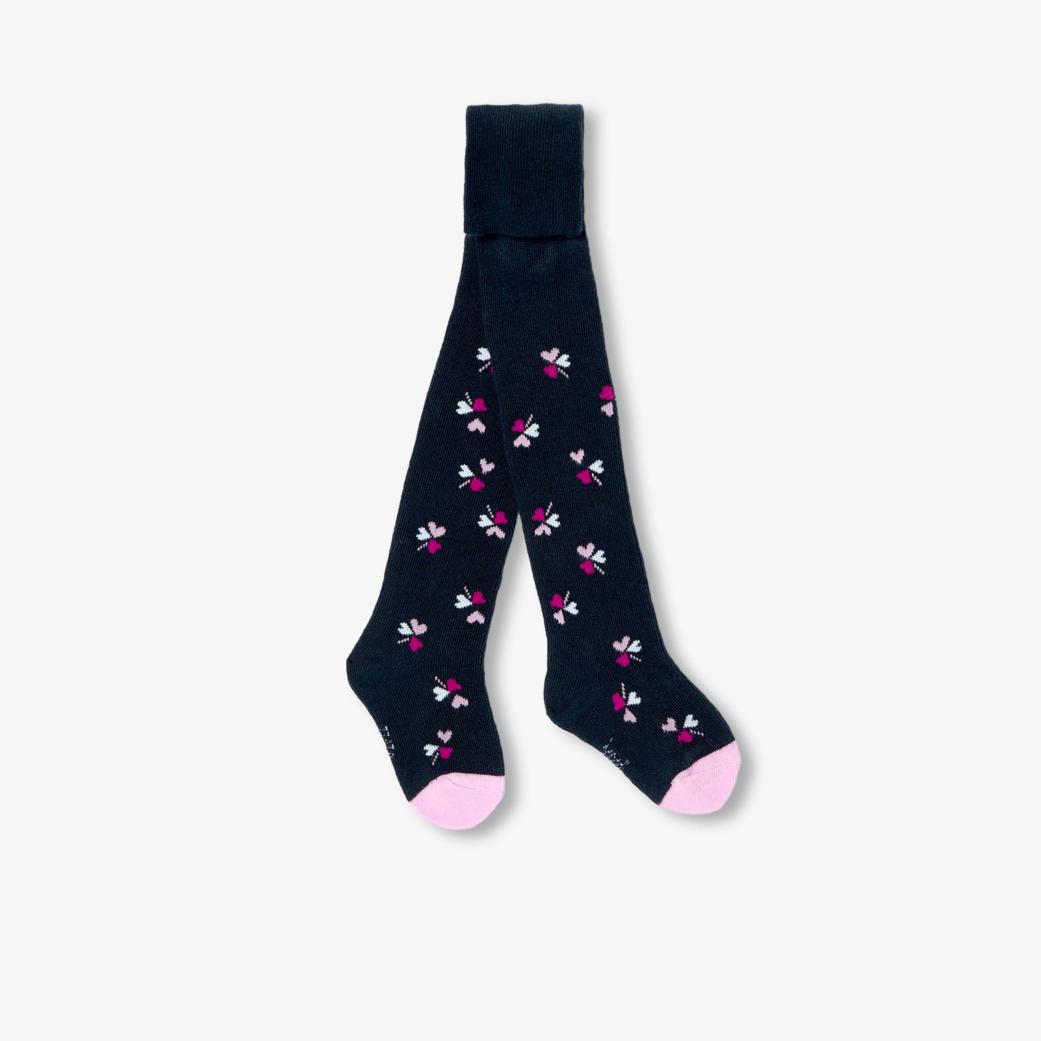 Baby girl clover motif tights