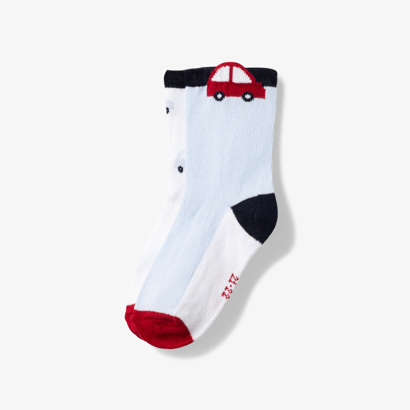 Duo de chaussettes bébé garçon en coton