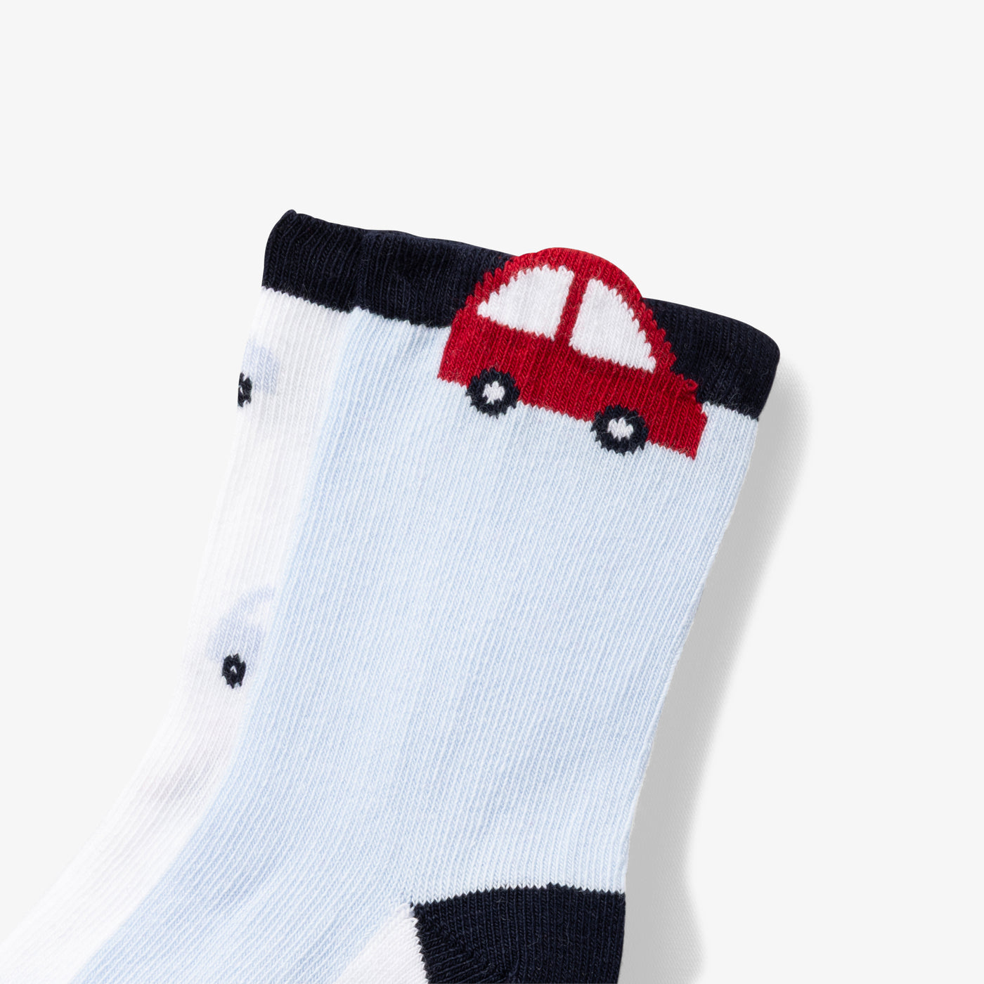 Duo de chaussettes bébé garçon en coton