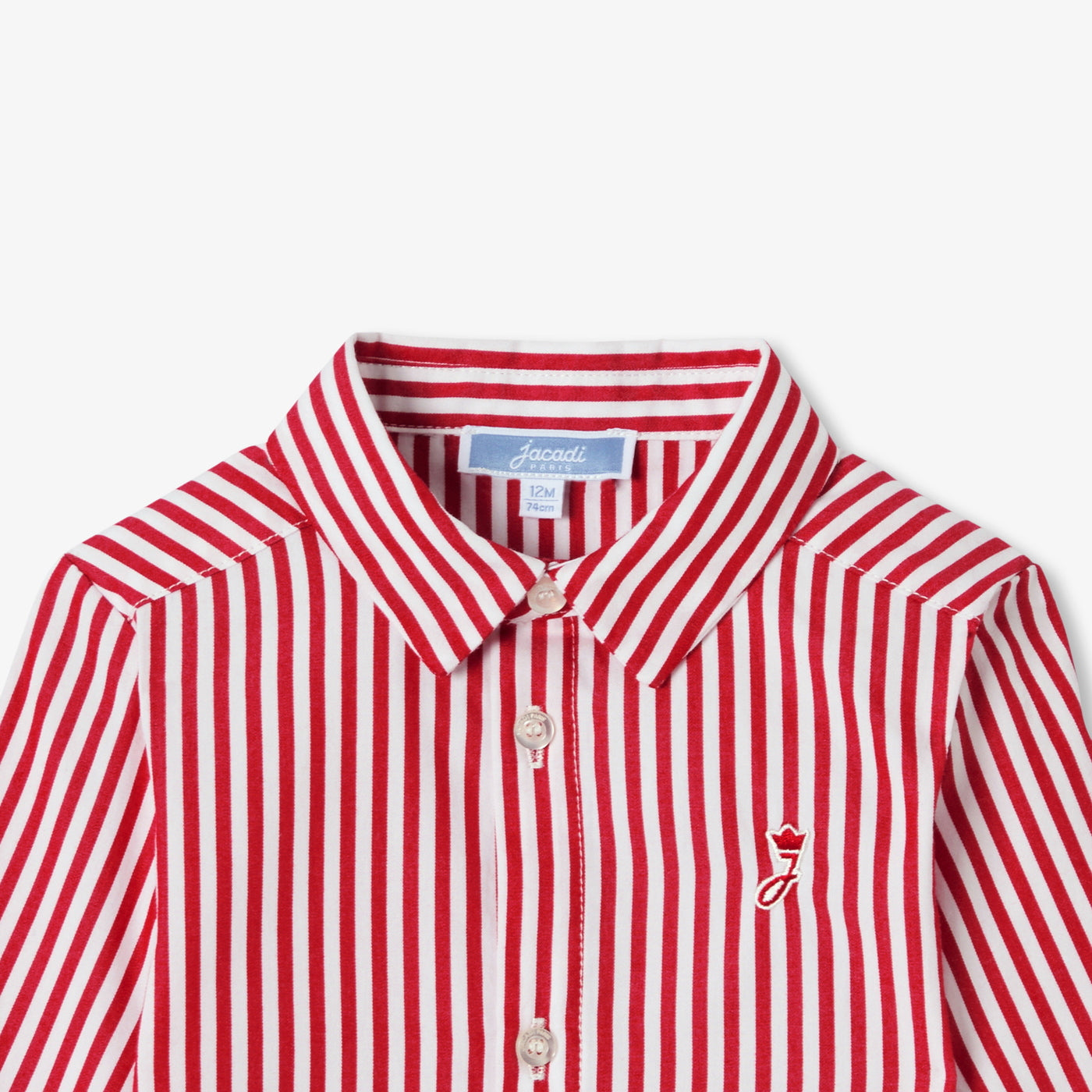Baby boy striped poplin shirt