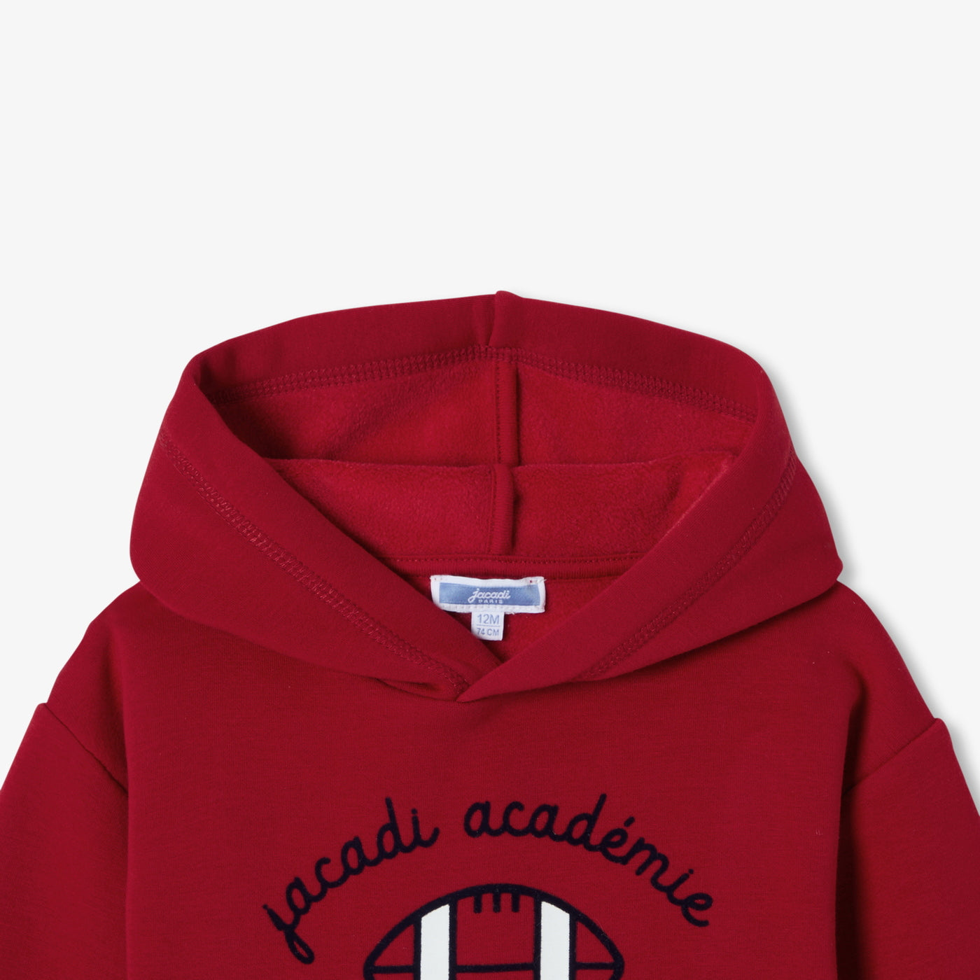 Baby boy fleece hooded sweatshirt