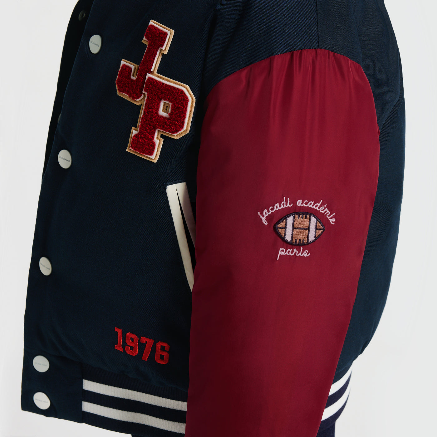 Child bi-material bomber jacket